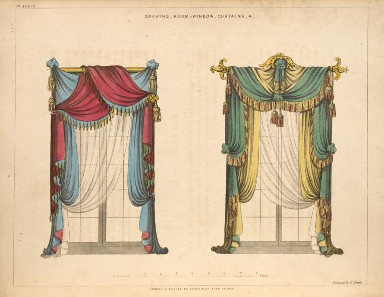 history of curtains